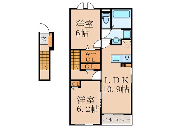 ロータス川宮４の物件間取画像